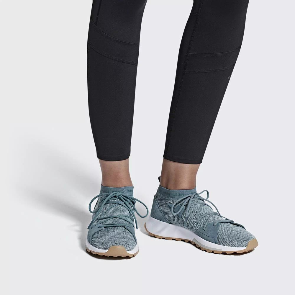 Adidas Quesa Tenis Para Correr Verdes Para Mujer (MX-25532)